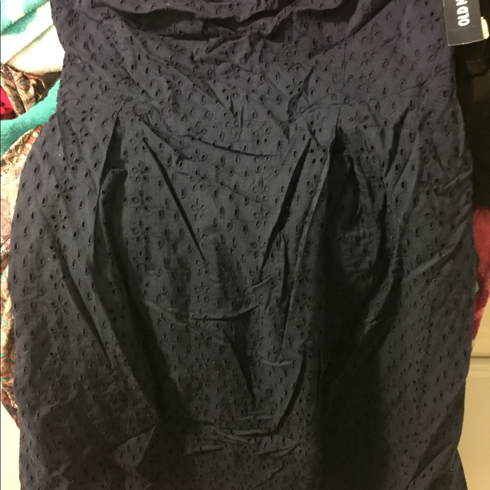 Eyelet tube dress